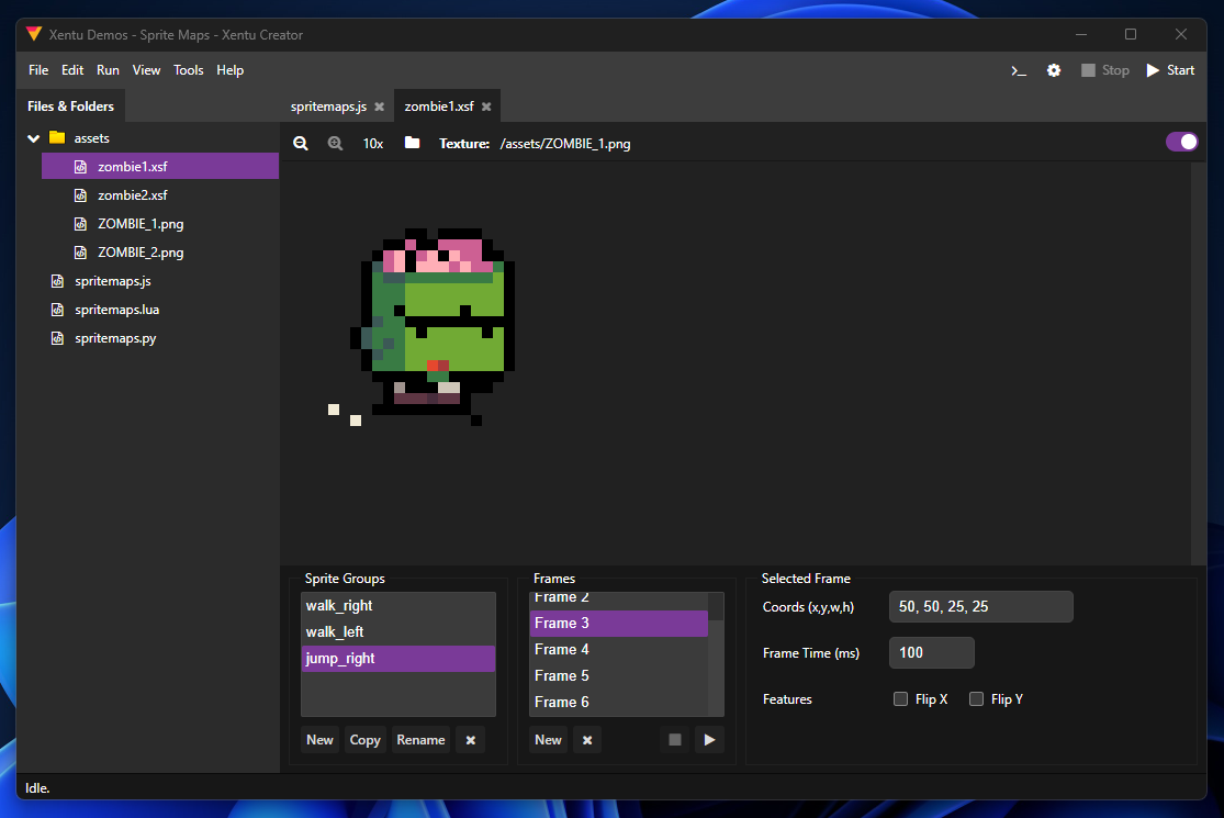 First screenshot of Xentu Creator